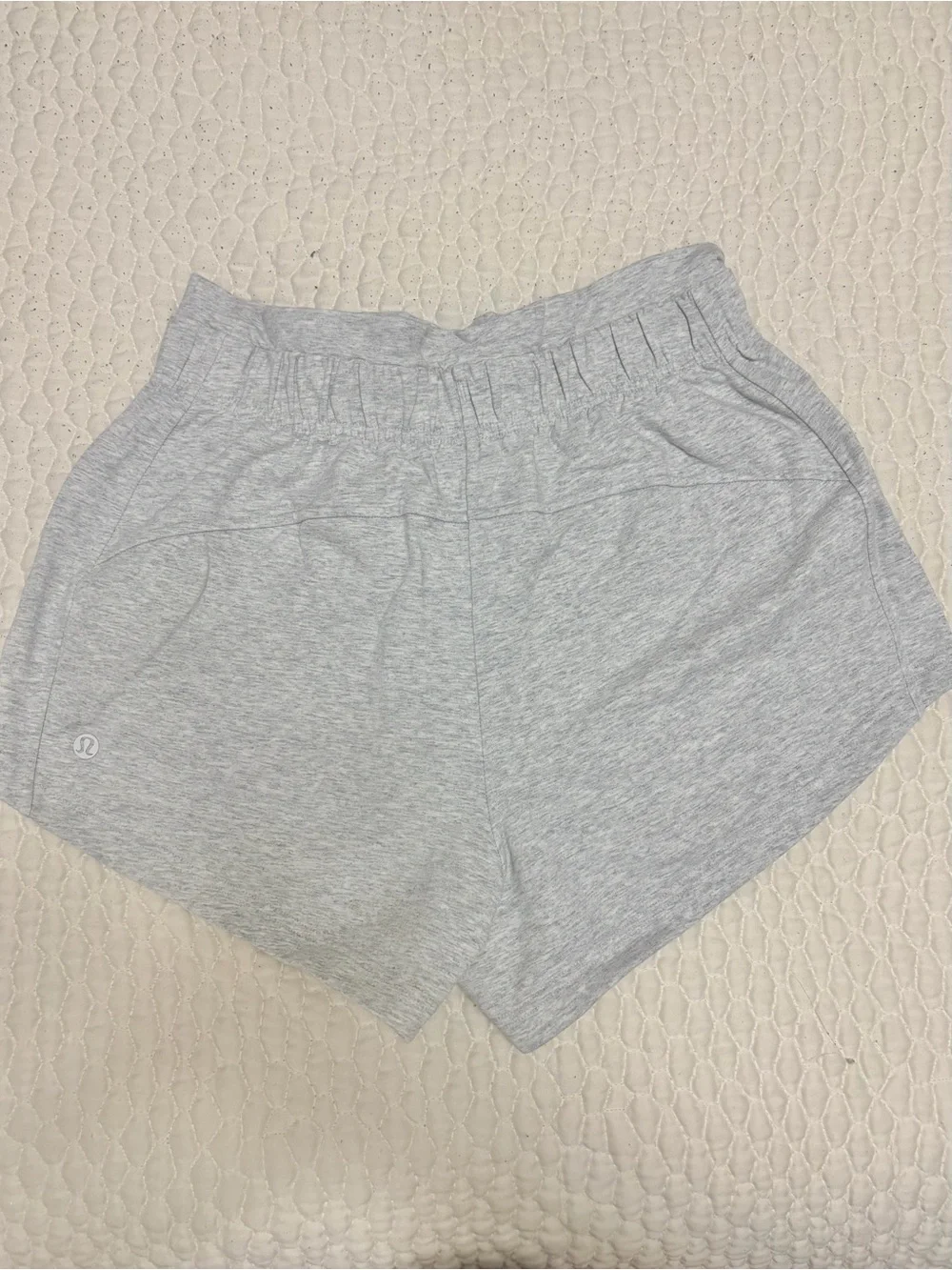 lululemon athletica Inner Glow High-Rise Shorts — Heathered Light Gray